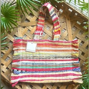 Shiraleah Kaia Multicolor Woven Tote Beach Bag Everything But Water Resortwear